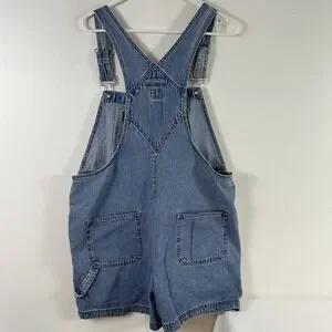 GAP Shorts Vtg 9s Y2k Gap Classic Bib Overalls Blue Jean Denim